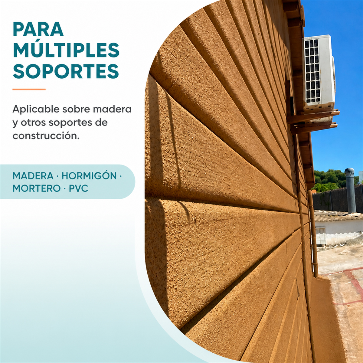 Corcho Natural Proyectado Cubiertas y Fachadas - Imagen 4