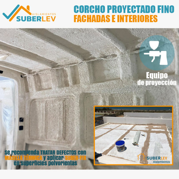 Corcho Proyectado Fino Fachadas e Interiores 12Kg (10AG) - Imagen 5