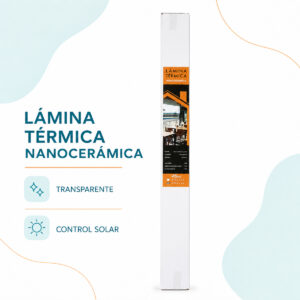 Lámina Térmica Nanocerámica Transparente para Cristales