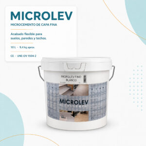 MICROLEV Microcemento Térmico Flexible para Suelos y Paredes