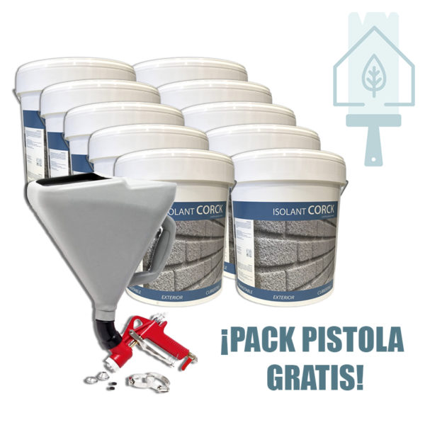 Pack Corcho Proyectado IsolantCorck + Pistola