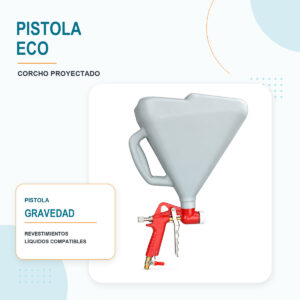 Pistola Gravedad Corcho Proyectado ECO | Tolva 7,5 L