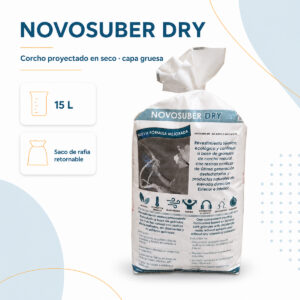 NOVOSUBER DRY Corcho Proyectado Capa Gruesa 15L