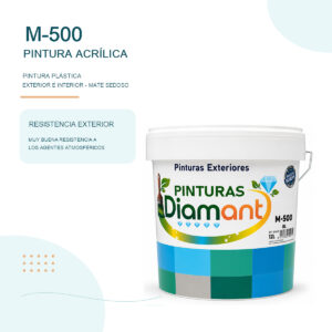 M-500 Pintura Plástica Mate Exterior e Interior